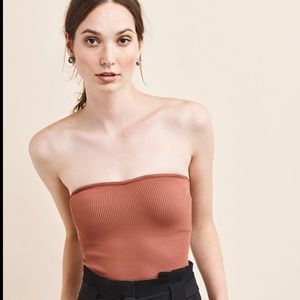 Dynamite Ribbed Tube Top